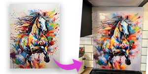 Holly Galloping Horse Splashback
